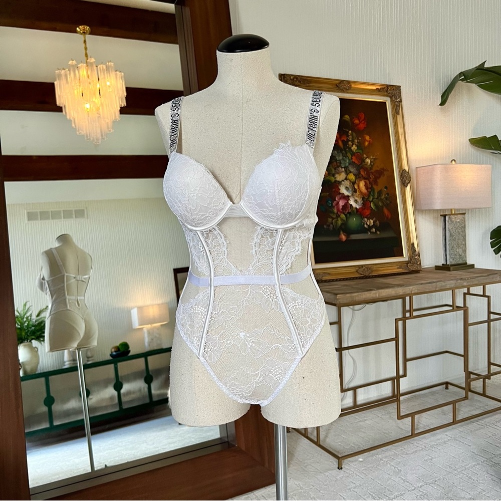 Teddies | Bombshell Lace Teddy Coconut White | Victoria's Secret Size- XS